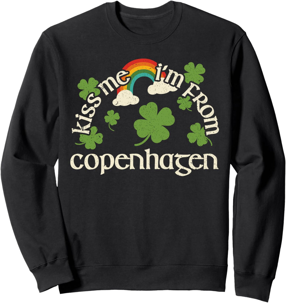 Kiss Me Kleeblatt - City St. Patrick's Day Kopenhagen Sweatshirt
