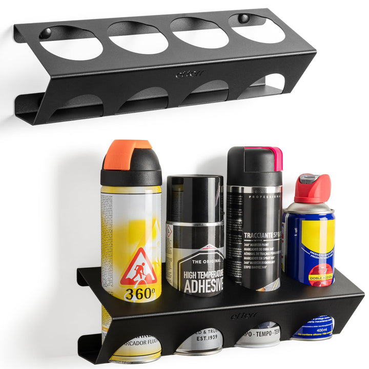 Wandhalterung für Sprays und Spray, Ø 65 mm, 100 % verstärkter Stahl, Organizer, Regalregal, Werksta