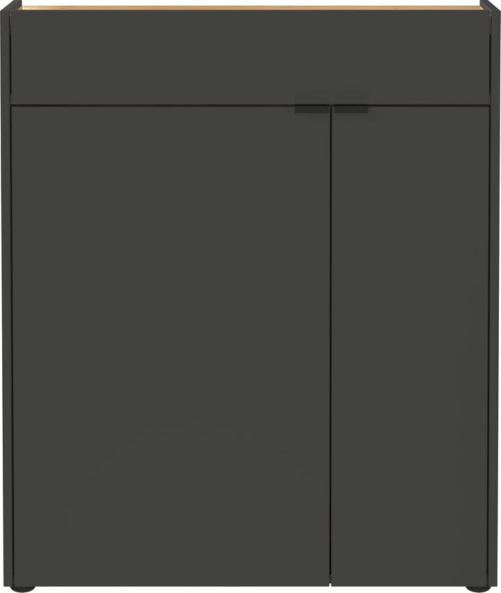Germania Schuhschrank 1319-549 GW-Ameca, in Graphit/Navarra-Eiche-Nb., mit Türdämpfung, 83 x 99 x 22