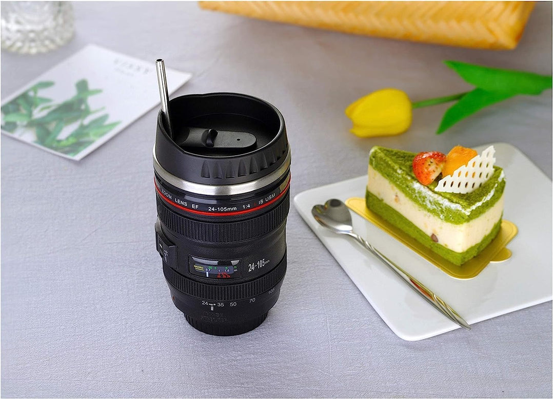 Objektiv Tasse Kamera Kaffeebecher, Kameraobjektiv-KaffeetasseGeschenk für Fotografie-Enthusiasten -