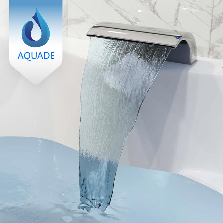 AQUADE Badewannenarmatur mit Brause Modell: 5-Loch Wannenrandarmatur | Wasserhahn Badewanne, Wasserf
