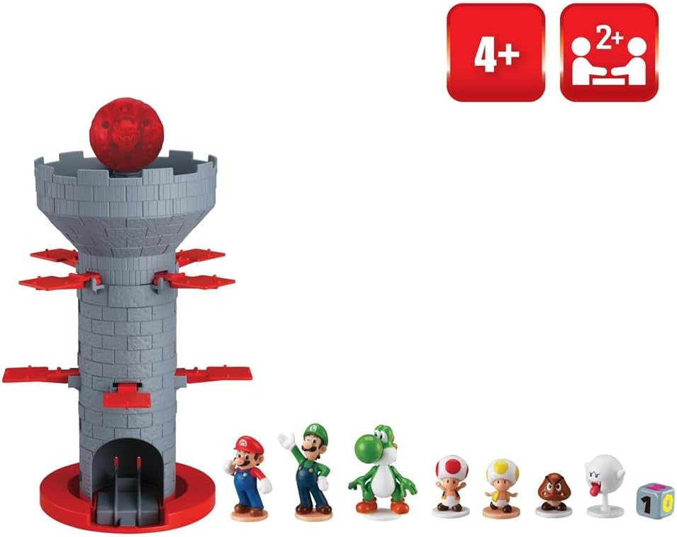 EPOCH Games Super Mario™ L7356 Blow Up! Shaky Tower - Geschicklichkeitsspiel Single, Single