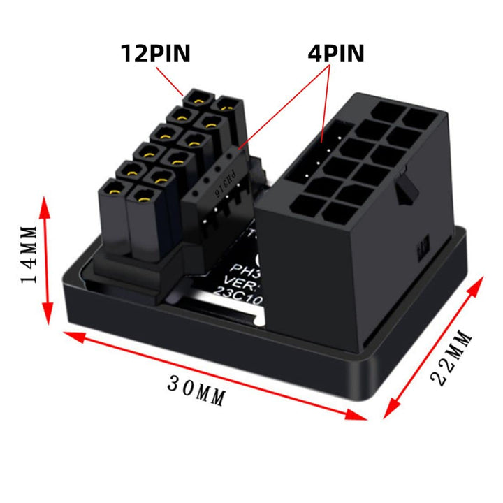 chenyang ATX3.0 PCI-E 5.0 12VHPWR 16Pin Power Modular Change Direction Adapter nach unten gewinkelt