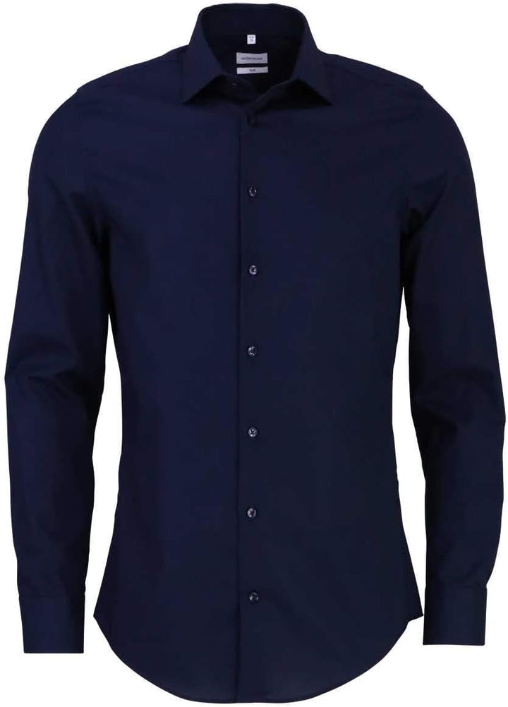 Seidensticker Herren Business-Hemd - Slim Fit - Bügelfrei - Kent-Kragen - Langarm - 100% Baumwolle 3