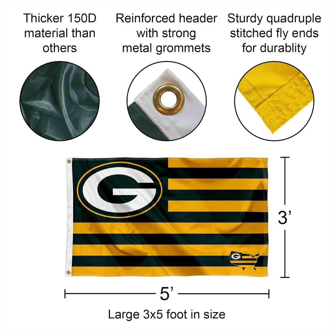 Green Bay Packers Nation Banner und Wandteppich