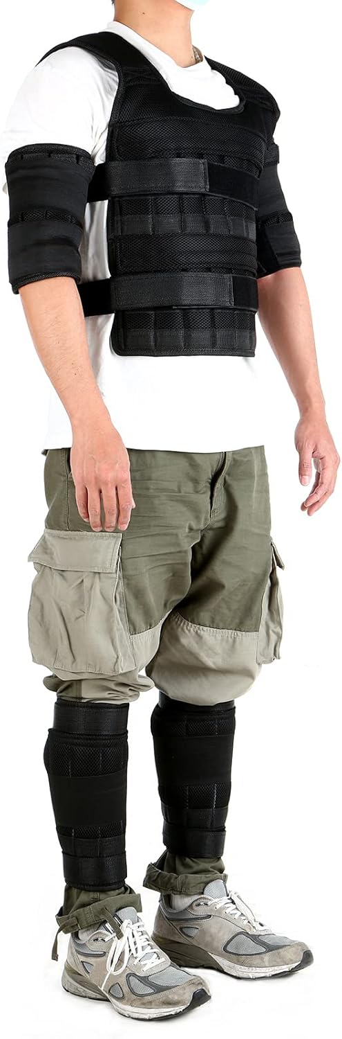 Gewichtsweste verstellbares Westegewicht, Trainingsgewicht, Belastungstuch, Krafttraining mit 6 kg B