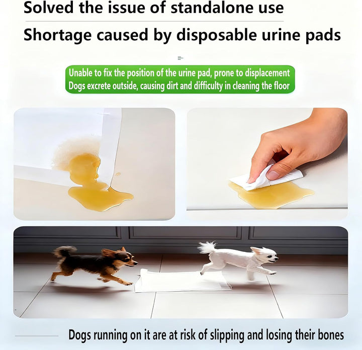 Waschbare Haustier Pads für Hunde und Welpen - Wiederverwendbare Silikon Urinmatte für Puppy, Mehrzw