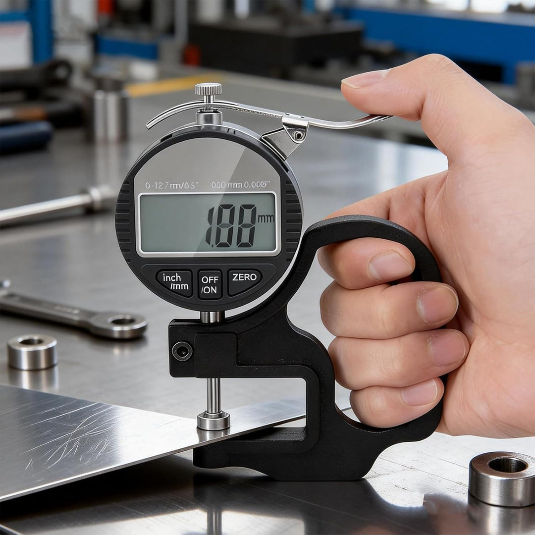 Digitales Dickenmessgerät 0-12,7 Mm Messbereich, Tragbarer Digitaler Dickenmessstreifen, Genauigkeit