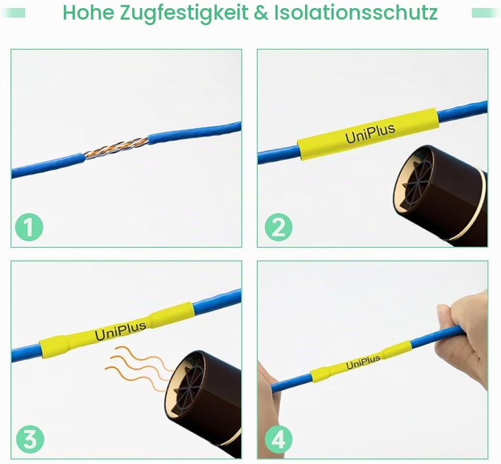 UniPlus Kompatibel Tze Schleifenband als Ersatz für Brother Schrumpfschlauch Hse621 Hs-621 HSc-621 8