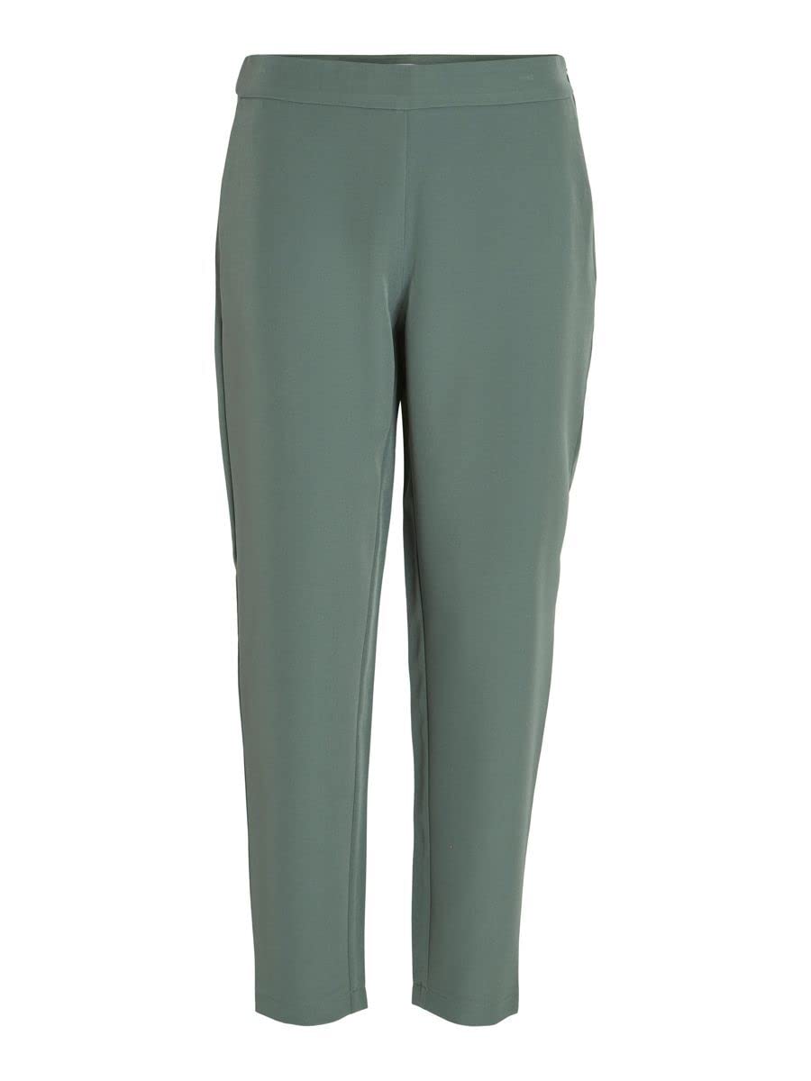 Vila Female Cropped Hose VICARRIE Mid-Rise 34 Duck Green, 34 Duck Green