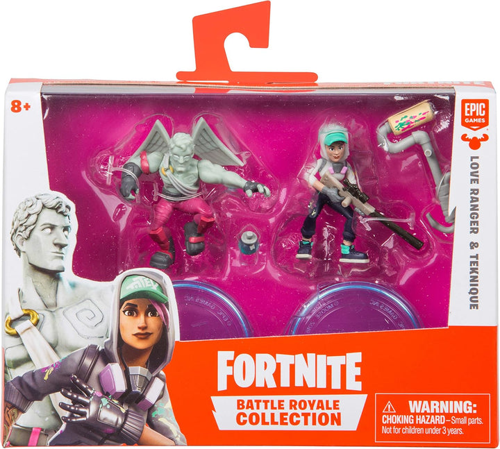 Fortnite BO35632 Teknique & Love Ranger Action-Spielfigur, Mehrfarbig, 63532