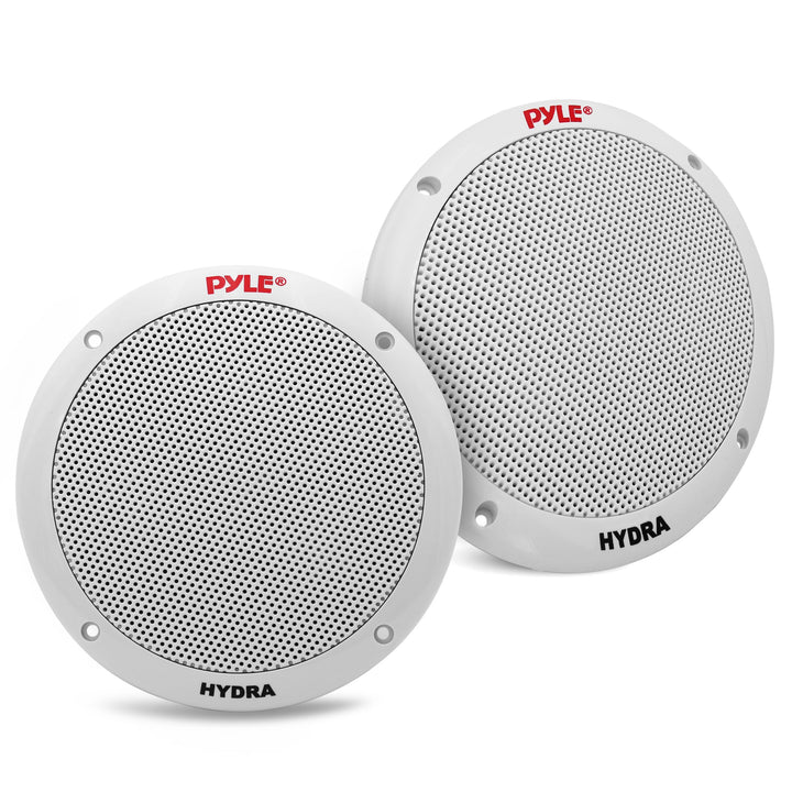 Pyle 16,5cm Dual Marine-Lautsprecher – 2-Wege wasserdichtes und wetterfestes Outdoor-Stereo-System m