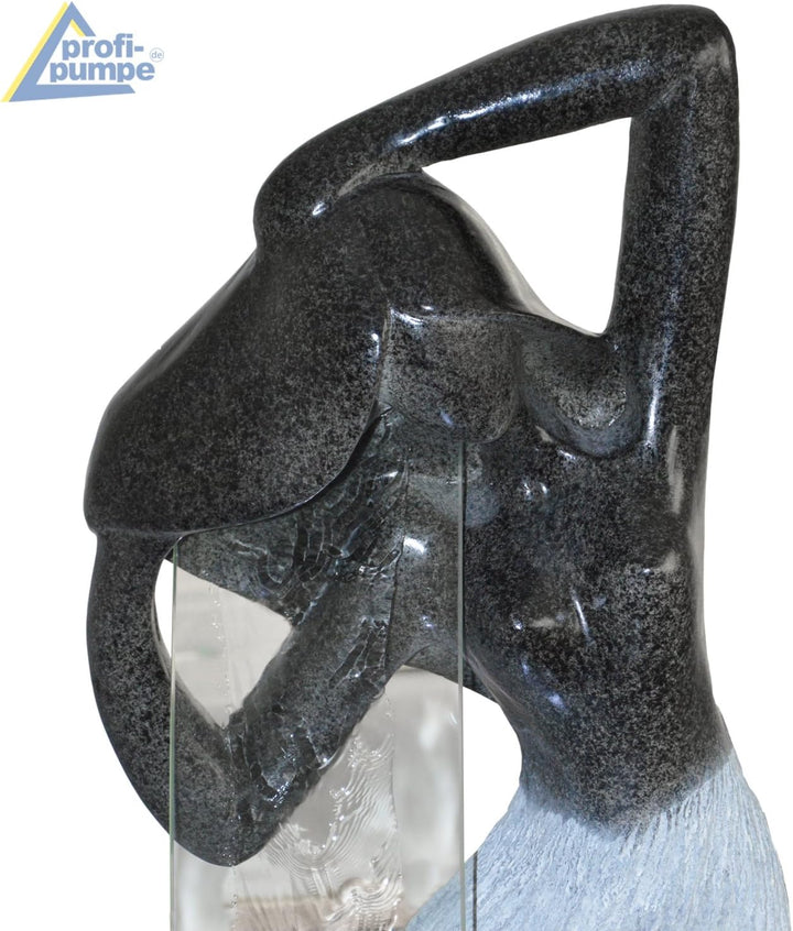 Gartenbrunnen Brunnen Zierbrunnen Zimmerbrunnen Springbrunnen Brunnen DANCING Lady mit LED-Licht mit