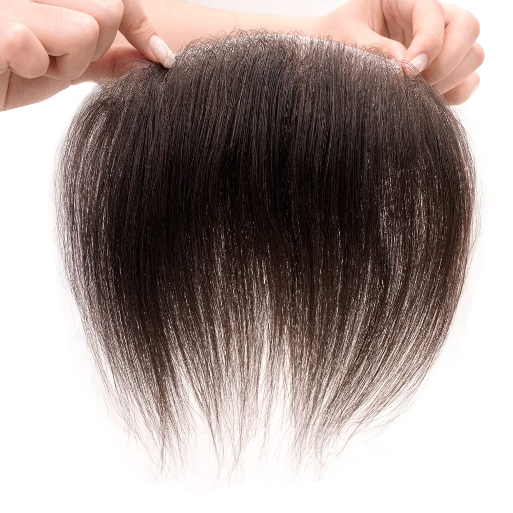 Lordhair Toupet Herren - Europäisches Echthaar Toupet, V-LOOP Skin Toupet für Männer, Toupet Echthaa