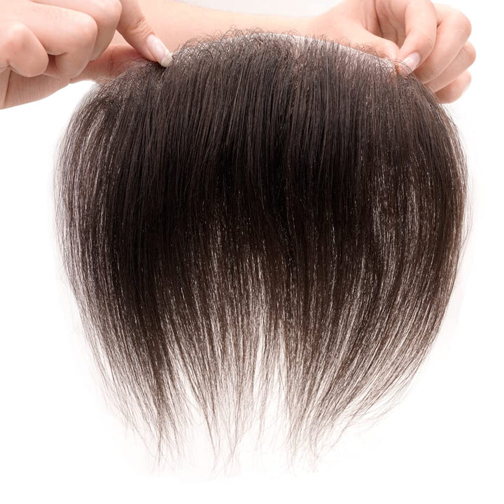 Lordhair Toupet Herren - Europäisches Echthaar Toupet, V-LOOP Skin Toupet für Männer, Toupet Echthaa
