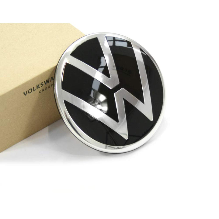 Volkswagen 1S6853630CFOD Emblem Zeichen Chrom schwarz, neues VW Logo