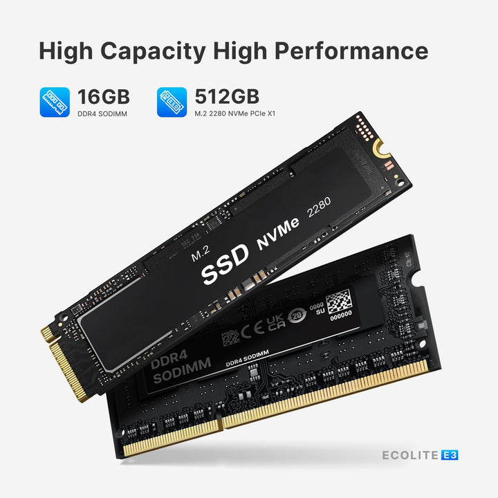 BOSGAME Intel Alder Lake-N150 Processor (up to 3.40GHz) Windows 11 Pro Mini Computer, 16GB RAM 500GB