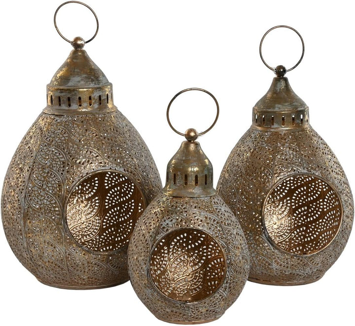 PORTAVELA SET 3 METAL 23X23X34 23CM/29CM