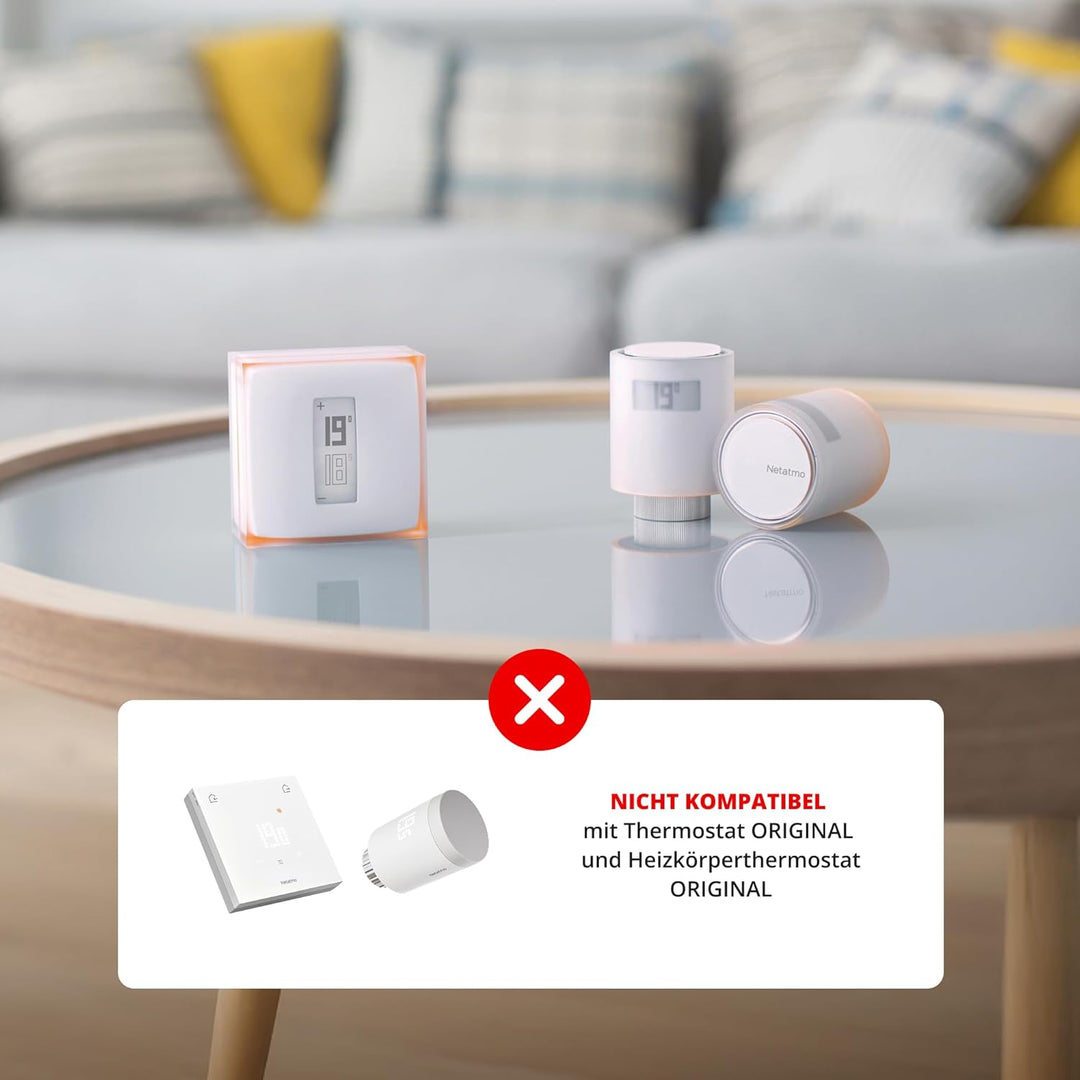 Netatmo Smartes Heizkörperthermostat WLAN, Zusatzmodul für das Smarte Heizkörperthermostate Starterp