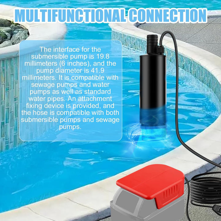 Wasserpumpe Für Einhell 18v Akku, Elektrische Wasserpumpe, Tragbare Tauchpumpe, Mini-Wasserpumpes Mi