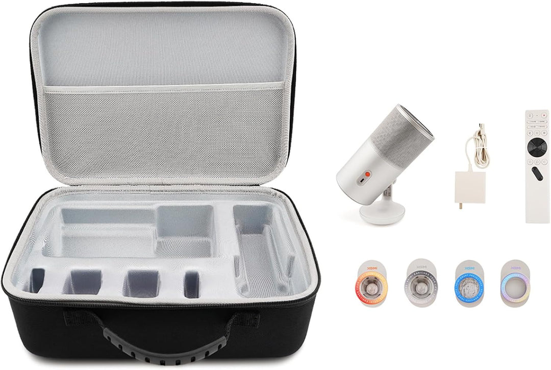 Reisetasche für XGIMI MoGo 4 Mini Beamer mit Akku Smart Outdoor Heimkino,Harte Tragbare Tragetasche