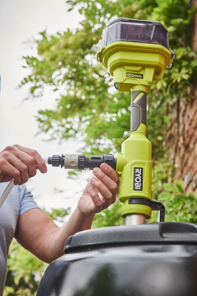 RYOBI 18 V ONE+ Akku-Regenfasspumpe RY18STPA-0 (bis zu 3.360 l/h Förderleistung, bis zu 7 m Förderhö