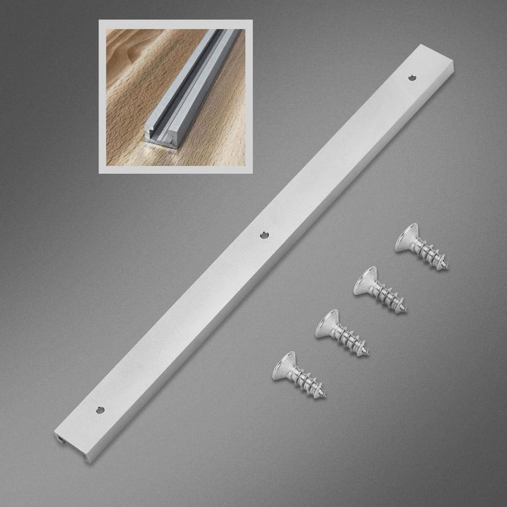 4 Stück 400mm 30 Typ T-Track T-Slot Aluminiumlegierung T-Schiene Holzbearbeitung T-Nut Gehrungsschie