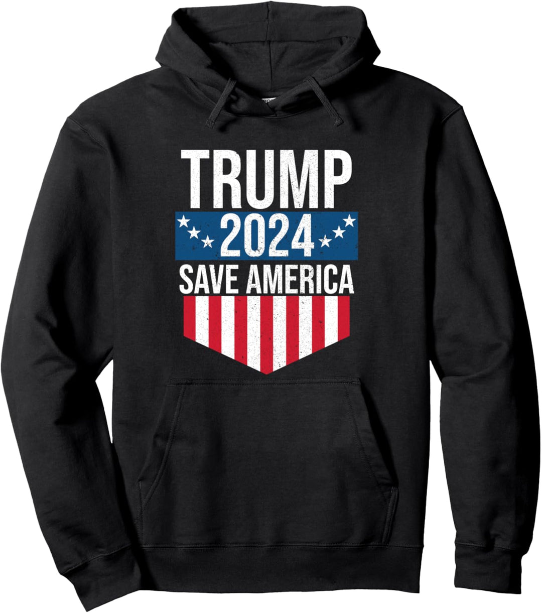 Trump 2024 Save America Donald Trump Unterstützer Pullover Hoodie