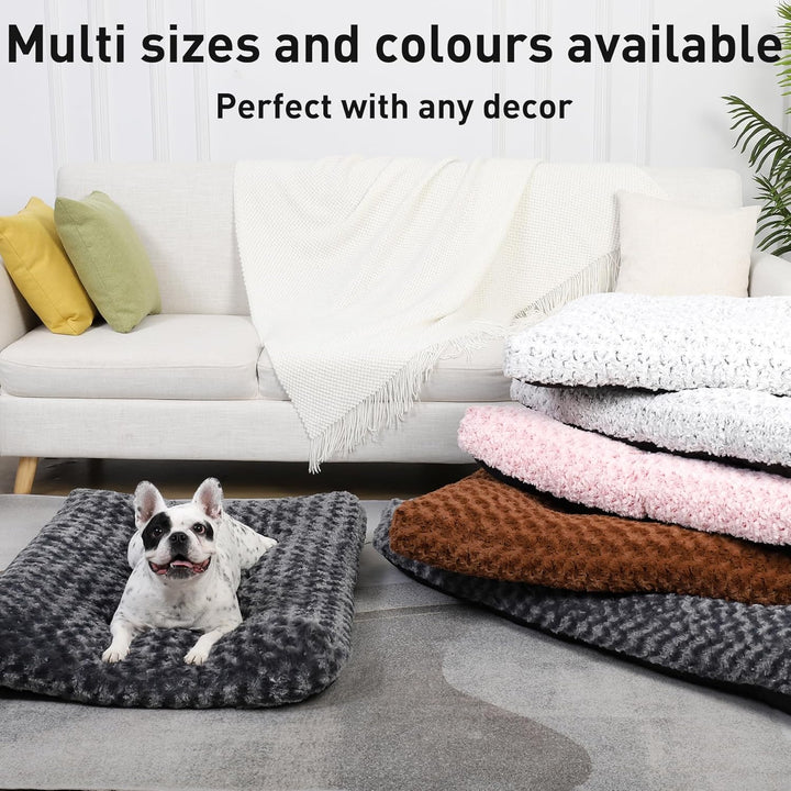 KSIIA Hundebett mittelgrosse Hunde Waschbar, Hundekissen flauschig, M Hundematte für kleine mittelgr