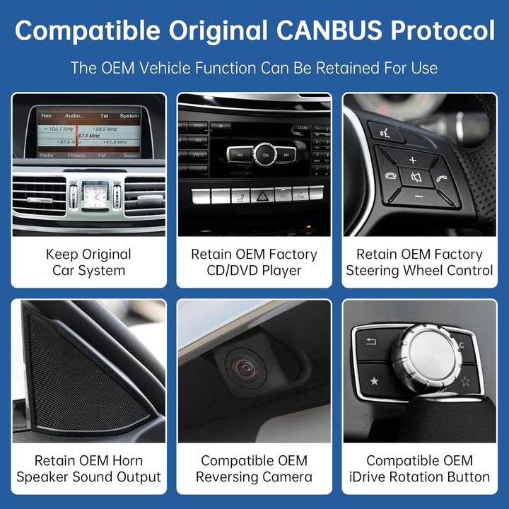 Road Top 12,3 Zoll Ultra-schmal Autoradio Touchscreen Drahtlos CarPlay Android Auto für Mercedes Ben