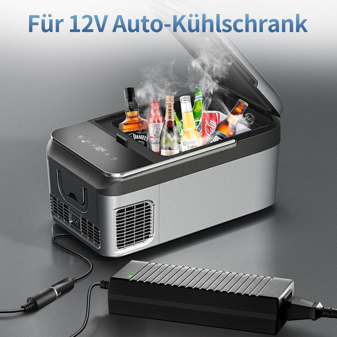 Spannungswandler 230V auf 12V, 120W/10A/2.65M KFZ Netzadapter mit Zigarettenzünder auf Steckdose, Ad