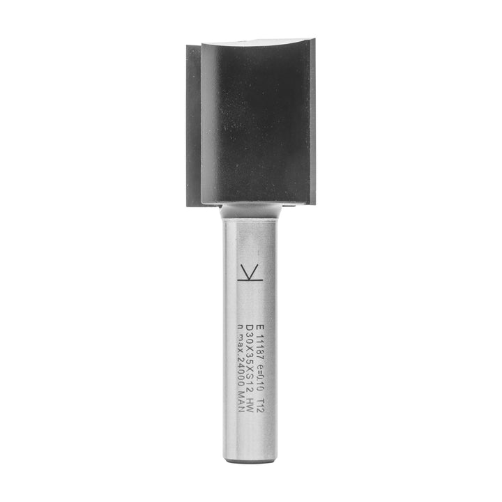 ENT 11187 Nutfräser HW, Schaft (S) 12 mm, Durchmesser (D) 30 mm, NL 35 mm, SL 55 mm, GL 90 mm, mit H