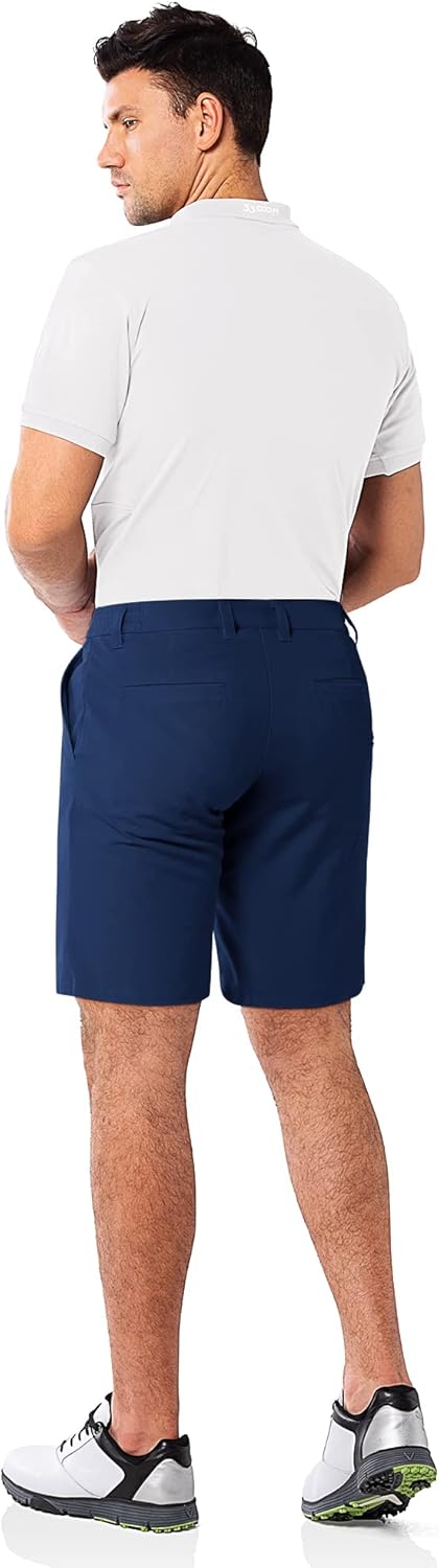 33,000ft Herren Golf Shorts Stretch Bermuda Shorts UPF 50+ Leichte Kurze Golfhose Chino Shorts Summe