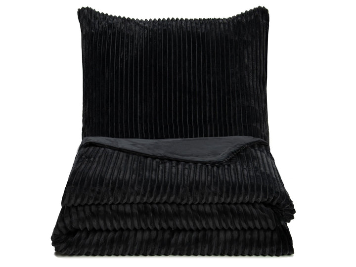 ZOLLNER 2-TLG. Mikrofaser Bettwäsche Garnitur 100% Polyester, 80x80cm + 135x200cm, Grau Bettwäsche G