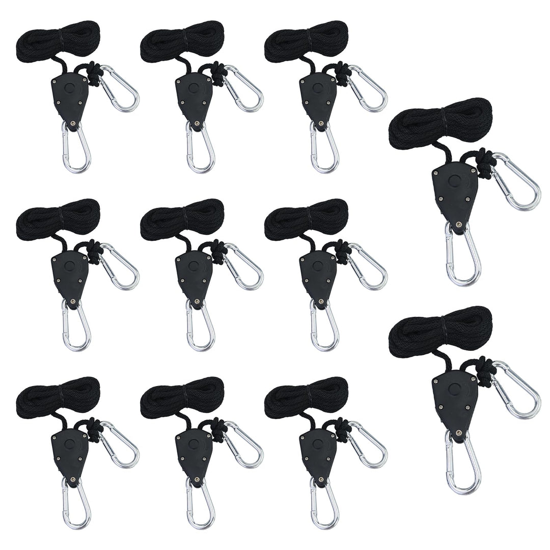 11 Stück Ratchet Hanger,Duty Heavy Rope Seilratsche mit Haken,Einstellbare Seil Seilhaken Ratsche Se