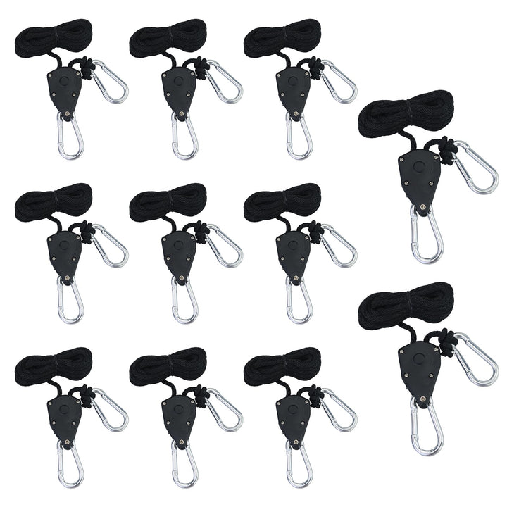 11 Stück Ratchet Hanger,Duty Heavy Rope Seilratsche mit Haken,Einstellbare Seil Seilhaken Ratsche Se