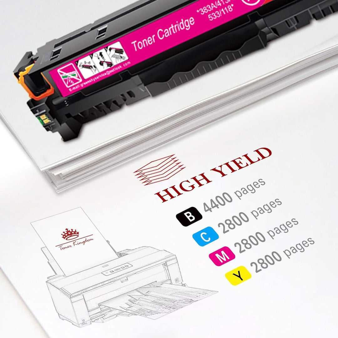Toner Kingdom 305X Toner Wiederaufbereitet für HP 305X CE410X 305A CE411A für HP Laserjet Pro 400 Co