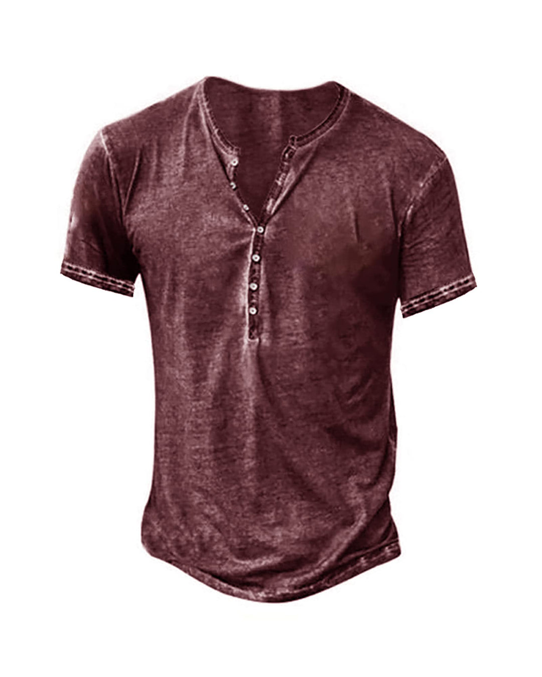 Beotyshow Hemd Herren Langarm Henley Shirt Männer Freizeithemd Vintage Casual Leicht Baumwolle Slim