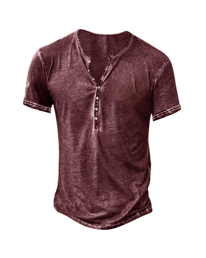 Beotyshow Hemd Herren Langarm Henley Shirt Männer Freizeithemd Vintage Casual Leicht Baumwolle Slim
