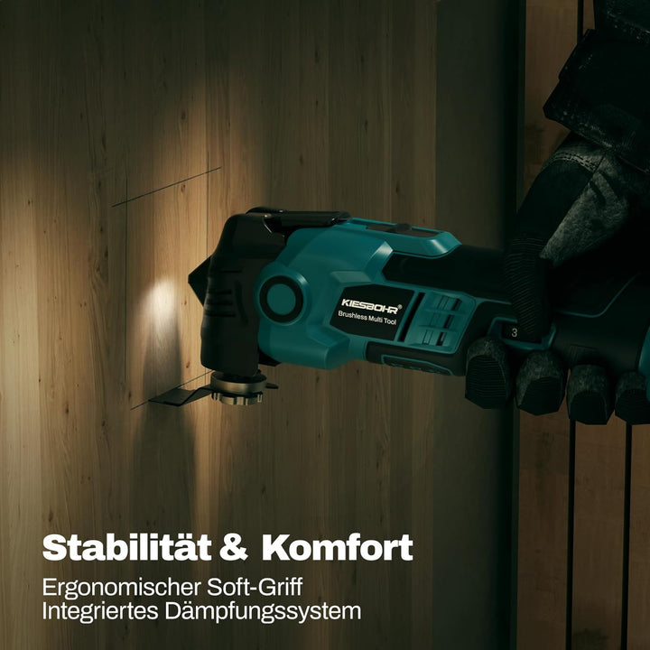Multifunktionswerkzeug Kompatibel mit Makita 18V Akkus, Bürstenloser DIY Oszillationswerkzeug mit Dä