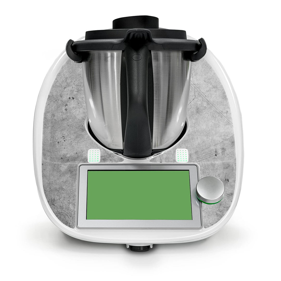 Deko Schutz Aufkleber kompatibel mit Küchenmaschine Thermomix TM6 Design Sticker Klebefolie Zubehör