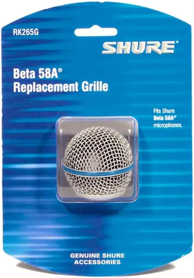 Shure RK 265G Ersatzkorb für Beta 58 Mikrofon, Silber/Grau, BETA 58