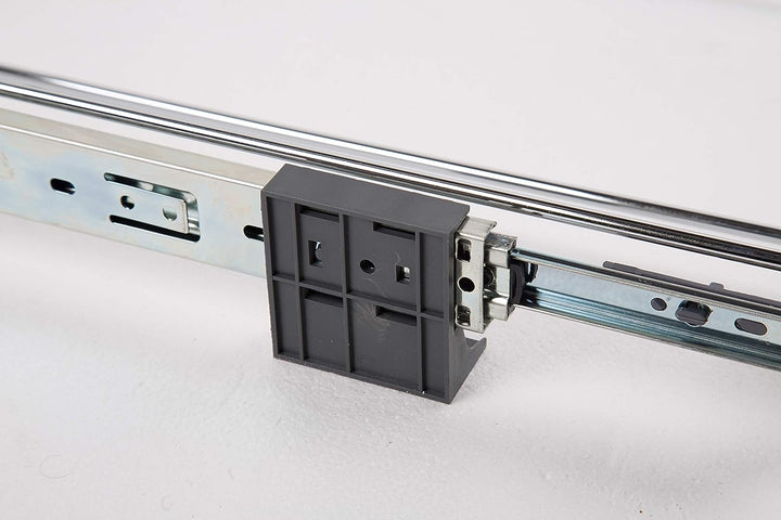 ELLETIPI Ecofil PF01 34 A1 Mülleimer Mülltrennung, ausziehbar für Base, Kunststoff und Metall, Grau,