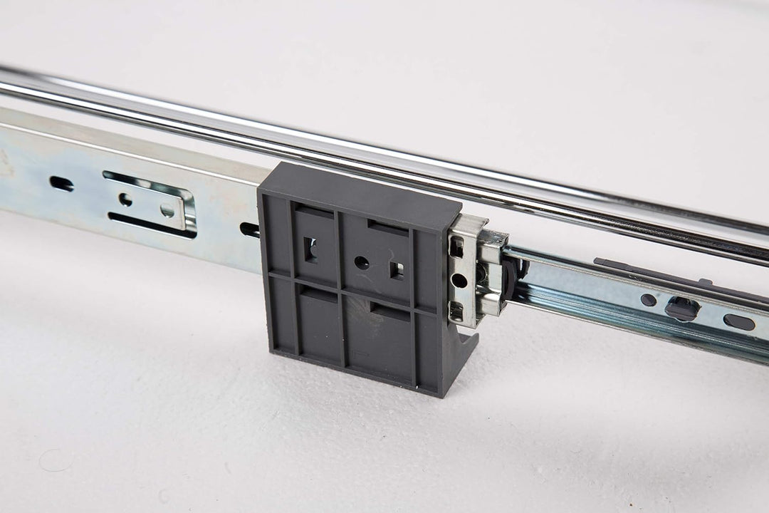 ELLETIPI Ecofil PF01 44B2 Mülleimer Mülltrennung, ausziehbar für Base, Kunststoff und Metall, Grau,