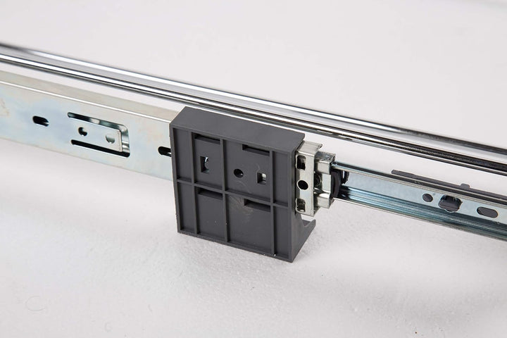 ELLETIPI Ecofil PF01 44B2 Mülleimer Mülltrennung, ausziehbar für Base, Kunststoff und Metall, Grau,