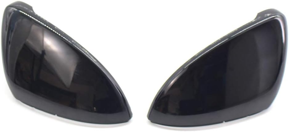 GSRECY Rückspiegel Abdeckkappen Kompatibel mit Golf 7 Mk7 7.5 GTI Gtd R L E-Golf 2013-2017 (Schwarzg