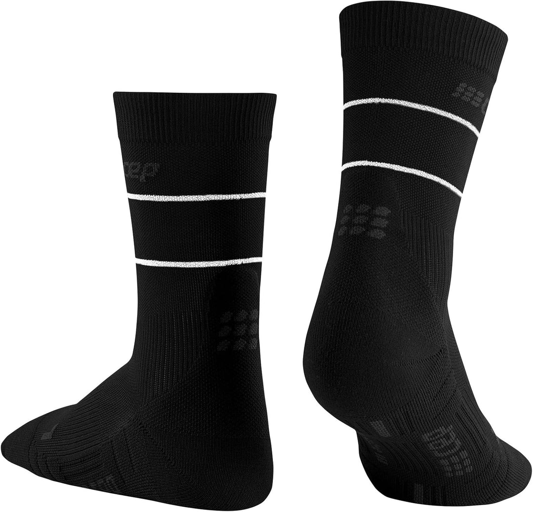 CEP – MID CUT REFLECTIVE + NEON für Damen | Laufsocken mit Kompression für mehr Leistung M REFLECTIV