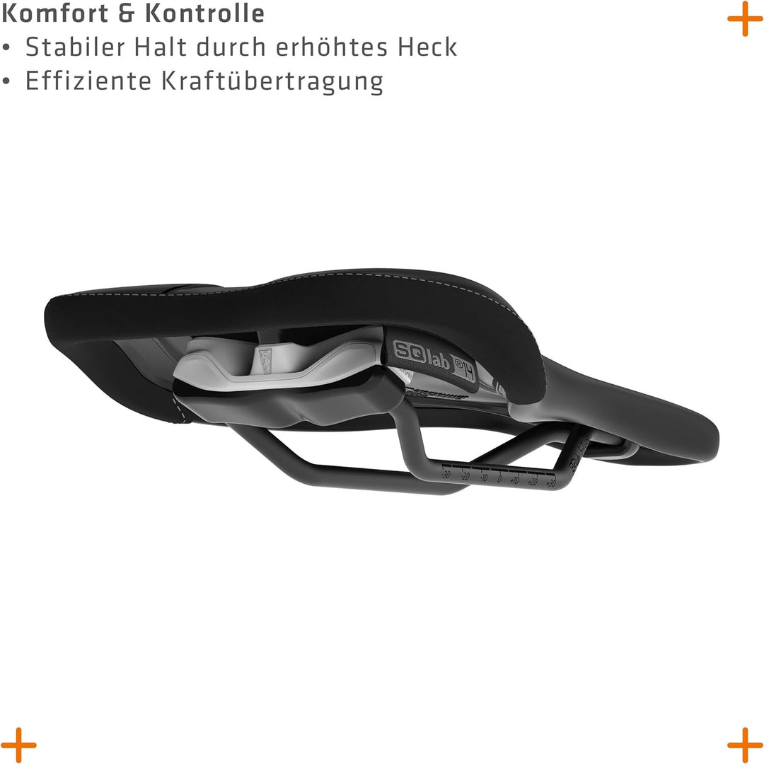 SQlab Unisex – Erwachsene 611 Ergowave Active 2.1 MTB Tech & Trail Fahrradsattel 13 cm Single, 13 cm
