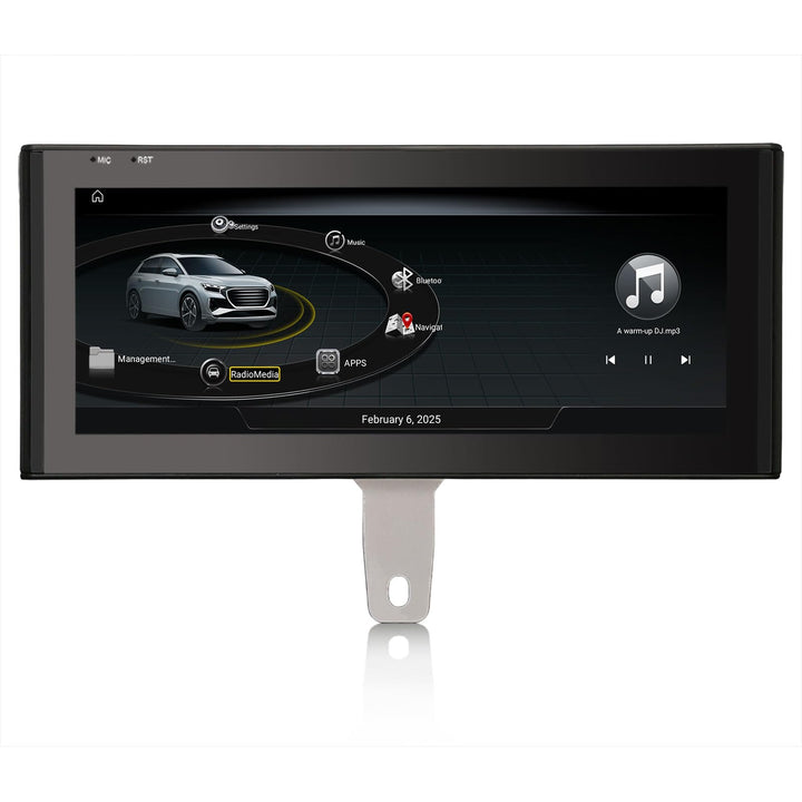 Erisin Qualcomm 10.25 Zoll Android 14 Autoradio Bluetooth GPS Navigation für Audi Q3 2013-2016 Kabel