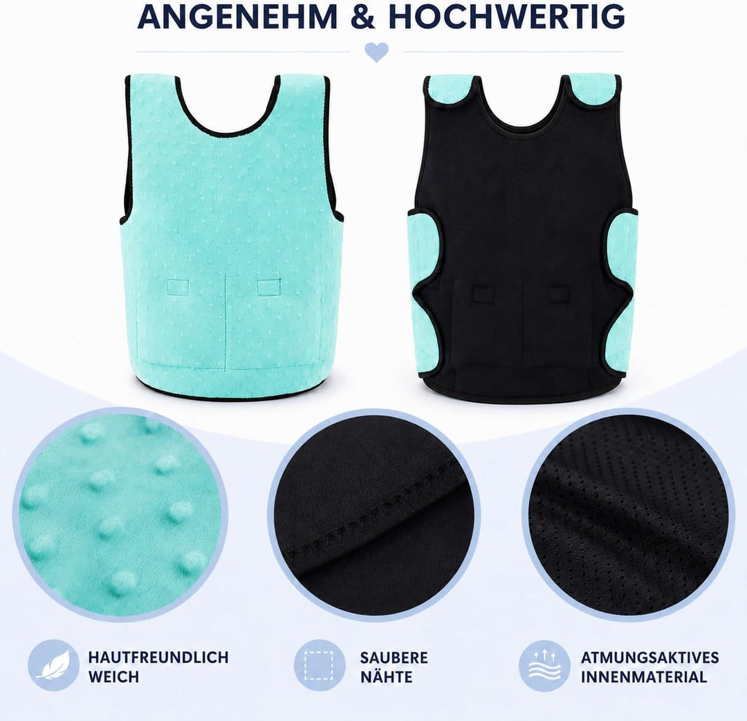 Gewichtsweste Kinder für Kinder im Alter von 2 bis 14 Jahren Hilft Kinder,Gewichtete Kompressionswes